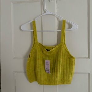 Target Yellow Knit Tank Top